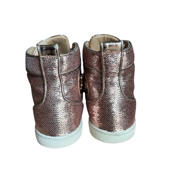 Christian Louboutin BIP BIP Woman Orlato Sequin Hi High Top sneakers RETAIL 995 - Picture 6 of 7